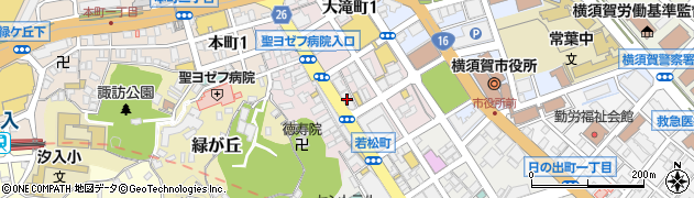 湘南信用金庫本店営業部周辺の地図