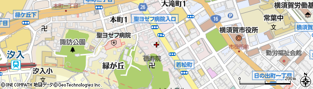 早稲田経理学院横須賀中央校周辺の地図