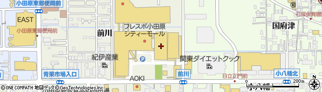 タイトーアミューズメントシティー　Ｘ－ＢＯＷＬ小田原周辺の地図
