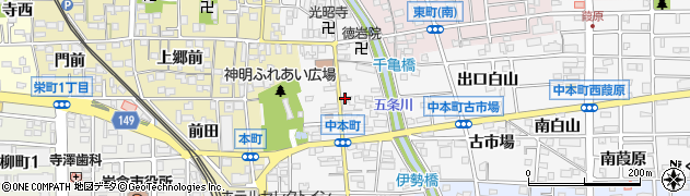 千秋テント商会周辺の地図