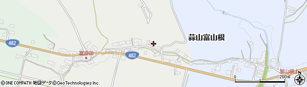 岡山県真庭市蒜山富掛田487周辺の地図