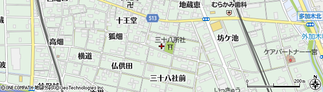 愛知県一宮市大和町妙興寺三十八社45周辺の地図
