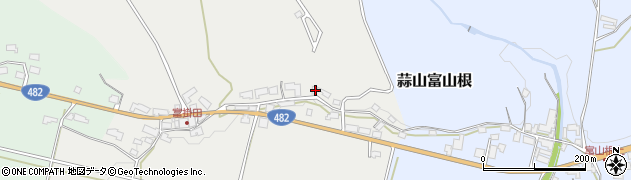 岡山県真庭市蒜山富掛田484周辺の地図