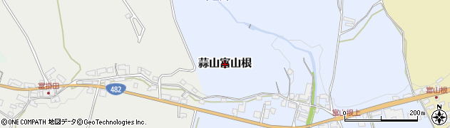 岡山県真庭市蒜山富山根周辺の地図