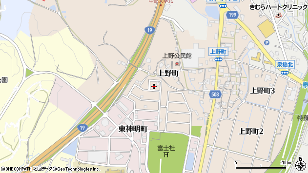 〒480-0306 愛知県春日井市上野町の地図
