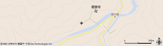 京都府南丹市美山町佐々里周辺の地図