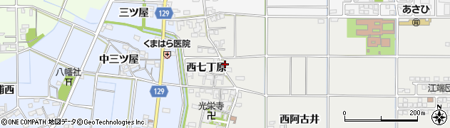 愛知県一宮市明地西七丁原47周辺の地図