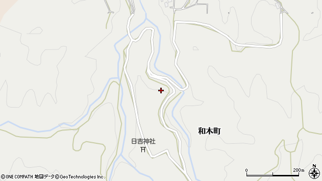 〒629-1274 京都府綾部市和木町の地図
