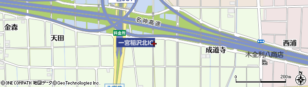 愛知県一宮市大和町北高井円小坊周辺の地図