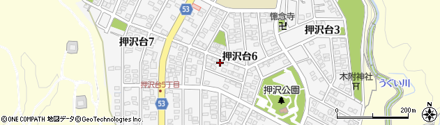 愛知県春日井市押沢台周辺の地図