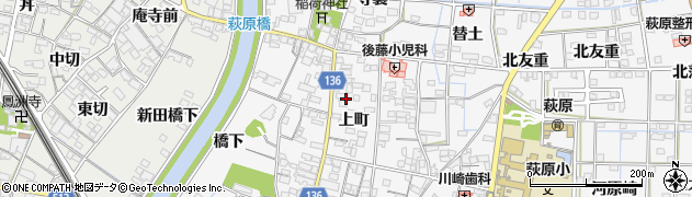 愛知県一宮市萩原町萩原（上町）周辺の地図