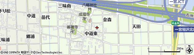 愛知県一宮市萩原町林野（屋敷台）周辺の地図
