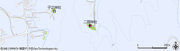 二岡神社周辺の地図