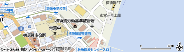 神奈川県横須賀市新港町9周辺の地図