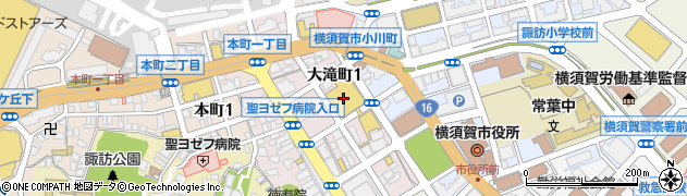美容室リアン　横須賀店周辺の地図