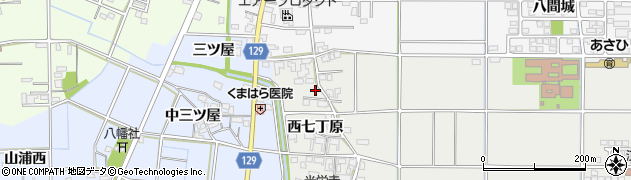 愛知県一宮市明地西七丁原31周辺の地図