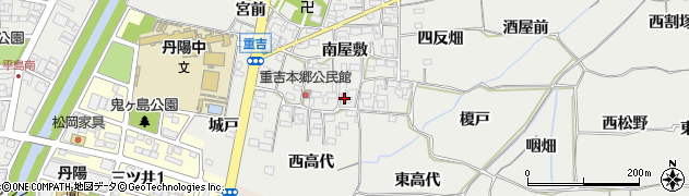 愛知県一宮市丹陽町重吉南屋敷322周辺の地図