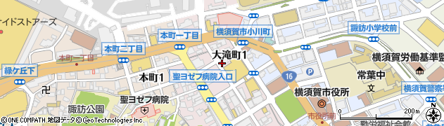 カールスジュニア 横須賀中央レストラン周辺の地図