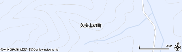 京都府京都市左京区久多上の町周辺の地図