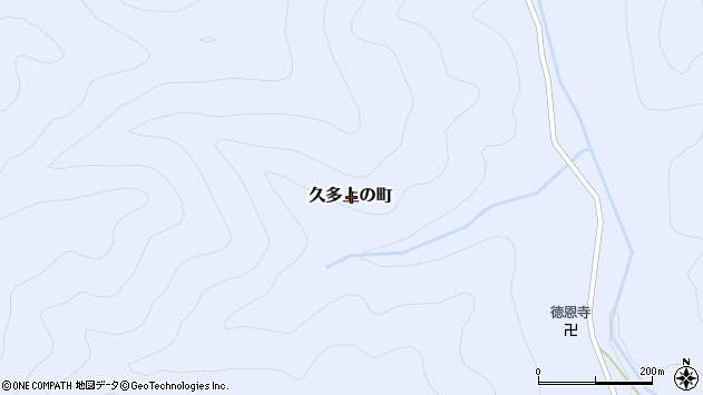 〒520-0465 京都府京都市左京区久多上の町の地図