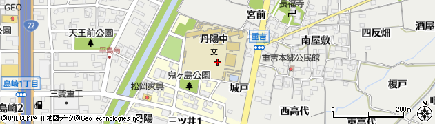 愛知県一宮市丹陽町三ツ井（金徳寺）周辺の地図