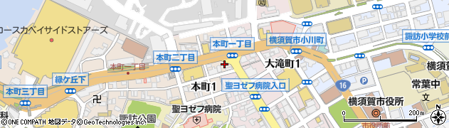 南関東防衛局横須賀工事監督官事務所周辺の地図