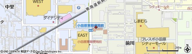 小田原東郵便局集荷周辺の地図