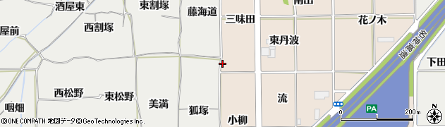 愛知県一宮市千秋町塩尻三味田22周辺の地図