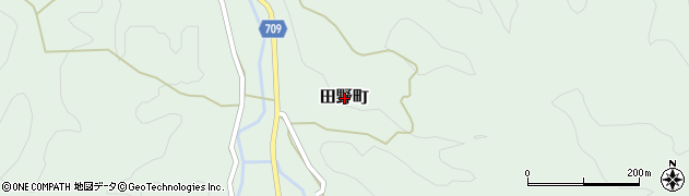 京都府綾部市田野町周辺の地図