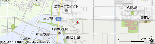 愛知県一宮市明地西七丁原36周辺の地図