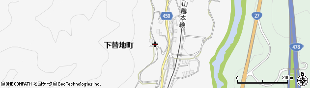 京都府綾部市下替地町大迫周辺の地図