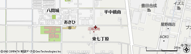 愛知県一宮市明地（中七丁原）周辺の地図