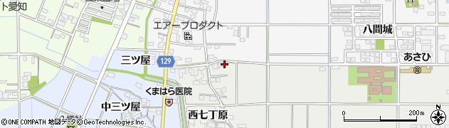 愛知県一宮市明地西七丁原36-5周辺の地図