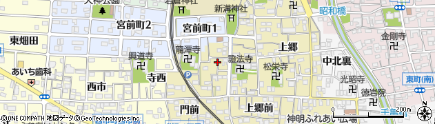 愛知県岩倉市本町周辺の地図