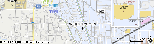 神奈川県小田原市矢作4周辺の地図