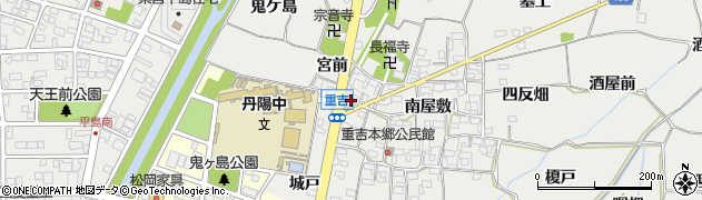 愛知県一宮市丹陽町重吉南屋敷348周辺の地図