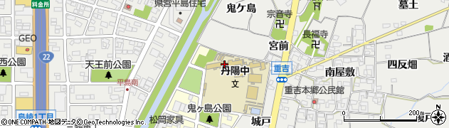 愛知県一宮市丹陽町三ツ井鬼ケ島6周辺の地図