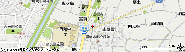 愛知県一宮市丹陽町重吉南屋敷346周辺の地図