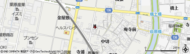 愛知県一宮市明地丼周辺の地図