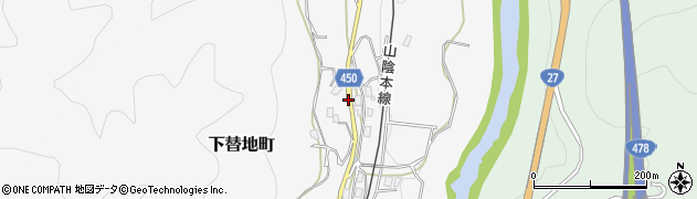 京都府綾部市下替地町（下針ノ木迫）周辺の地図
