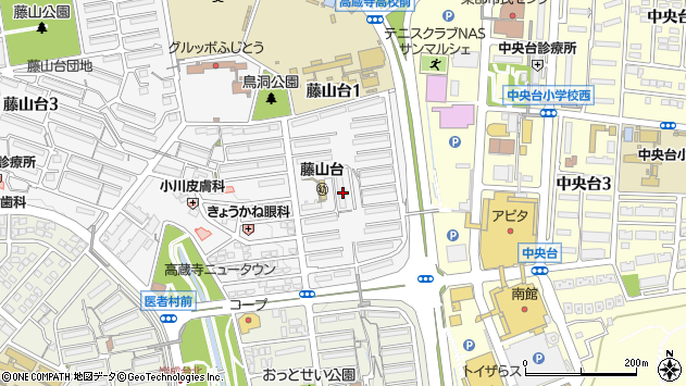 〒487-0035 愛知県春日井市藤山台の地図