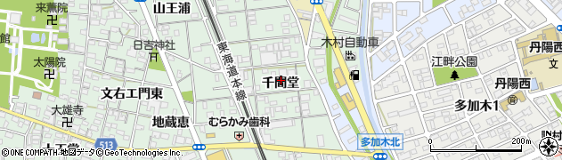 愛知県一宮市大和町妙興寺（千間堂）周辺の地図