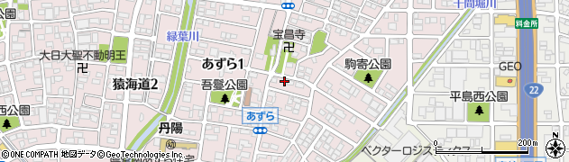 愛知県一宮市丹陽町吾鬘（郷内）周辺の地図