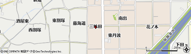 愛知県一宮市千秋町塩尻（三味田）周辺の地図