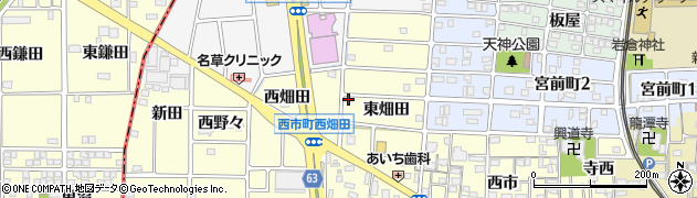 愛知県岩倉市西市町東畑田157周辺の地図