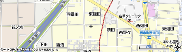 愛知県一宮市千秋町町屋（東鎌田）周辺の地図
