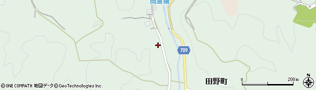 京都府綾部市田野町（赤坂）周辺の地図