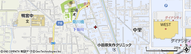 神奈川県小田原市矢作77周辺の地図