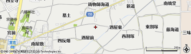 愛知県一宮市丹陽町重吉周辺の地図