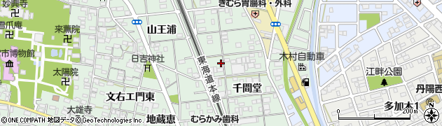愛知県一宮市大和町妙興寺千間堂5周辺の地図